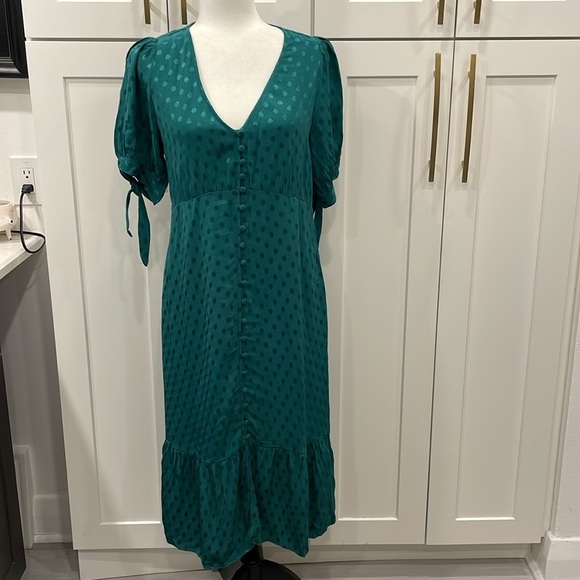 NWT Maeve by Anthropologie Eudora Turquoise Dress - Picture 1 of 15